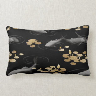 Traditional Japanese carp Throw Pillow