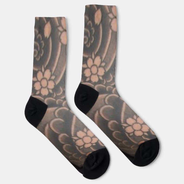 Traditional Japanese Irezumi Tattoo Socks (Right)
