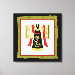 Traditional Japanese Kimono with Floral Print
