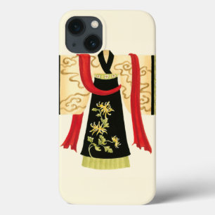 Traditional Japanese Kimono with Floral Print iPhone 13 Case