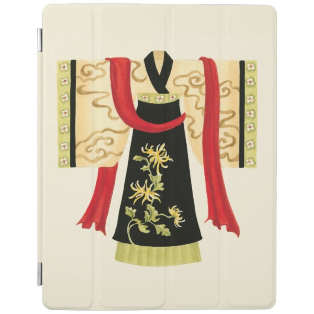 Traditional Japanese Kimono with Floral Print iPad Smart Cover (Front)