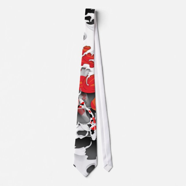 Traditional Japanese Koi under water Neck Tie (Front)