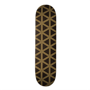 Traditional Japanese Pattern Bishamon Kikko Japan  Skateboard Deck