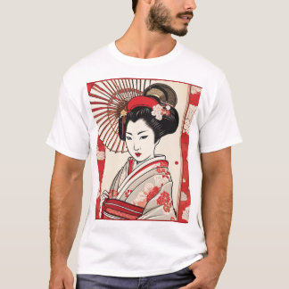 Traditional Japanese Pattern Design - Elegant Geom T-Shirt
