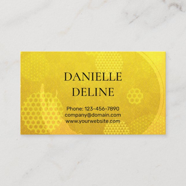 Traditional Japanese pattern Modern art gold Business Card (Front)