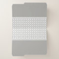Traditional Japanese Patterns and Mitsudomoe Crest File Folder | Zazzle