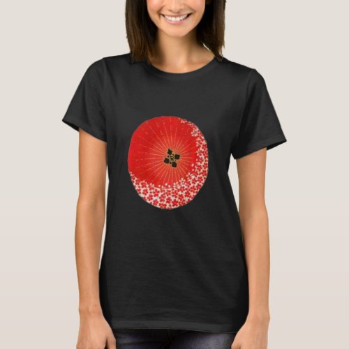 Traditional Japanese Patterns Cherry Blossoms Umbr T_Shirt