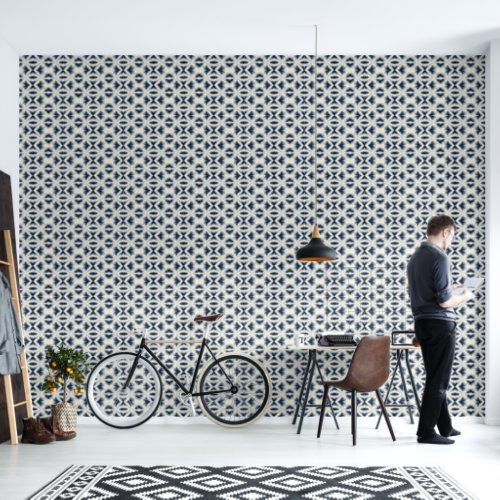 Traditional Japanese Shibori Pattern Wallpaper