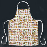 Traditional Jewish Dishes Food Cooking Cuisine Apron<br><div class="desc">Apron design features an original marker illustration of an assortment of traditional Jewish dishes including kugel, blintzes, macaroons, pickles, challah, latkes andmore. This design is also available on other products. Lots of additional food-themed illustrations are also available from this shop. Don't see what you're looking for? Contact Rebecca to have...</div>