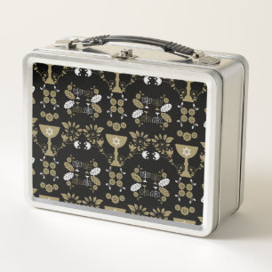 Traditional Jewish Gifts for Shabbat Metal Lunch Box