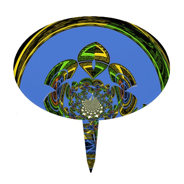 Traditional Just Blue Cake Topper (Front)