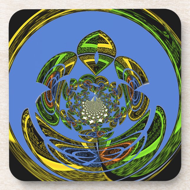 Traditional Just Blue Drink Coaster (Front)