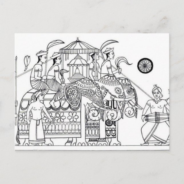 Traditional Kandy Possession Kandy Sri Lanka Postcard (Front)