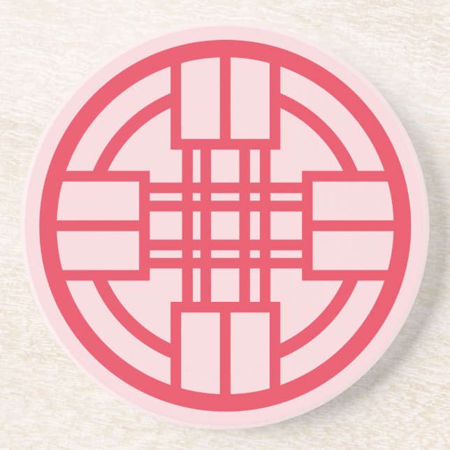 Traditional Korean Culture Pattern  Coaster (Front)