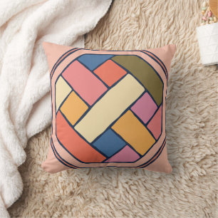 Traditional Korean Pattern Arts Throw Pillow