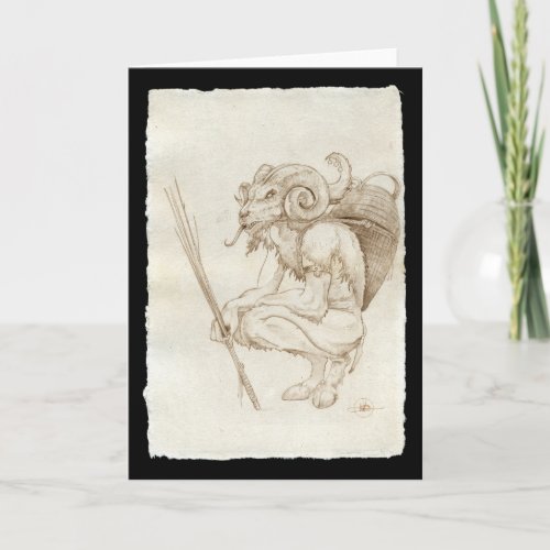 Traditional Krampus Greeting Card