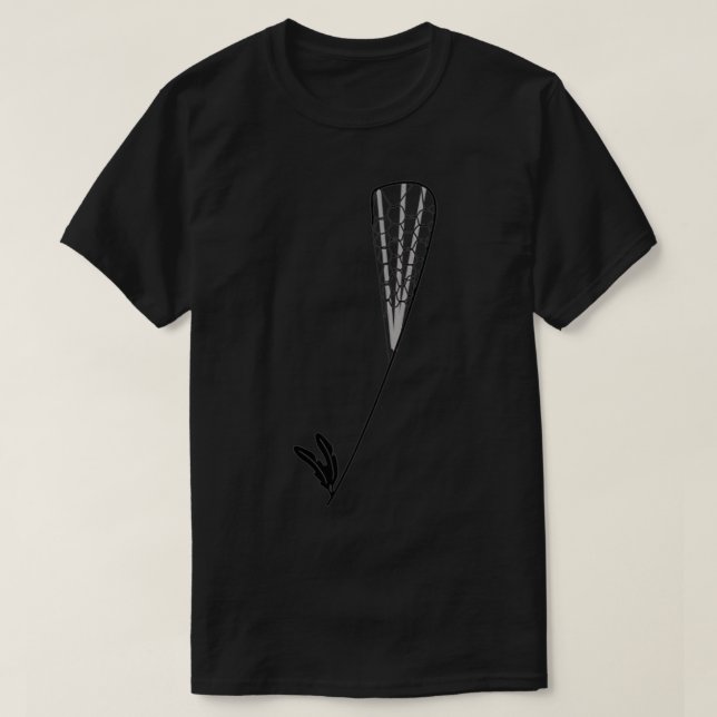 Traditional Lacrosse Stick T-Shirt (Design Front)