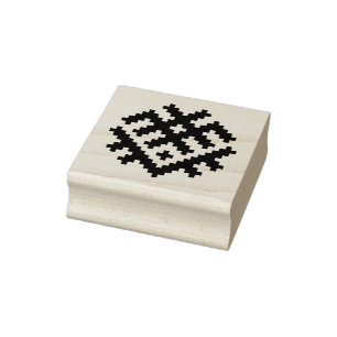 Traditional Latvian Baltic Nordic Sign  Rubber Stamp