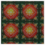 Traditional Latvian folk art with symbols painting Fabric