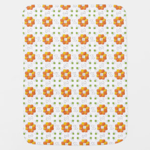 Traditional Latvian SUN sign geometric design IX Stroller Blanket