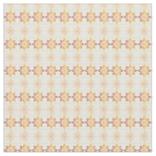 Traditional Latvian SUN sign geometric design VIII Fabric