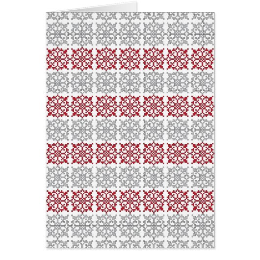 Traditional Latvian SUN sign geometric pattern I Cards (Front)