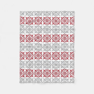 Traditional Latvian SUN sign geometric pattern I Fleece Blanket