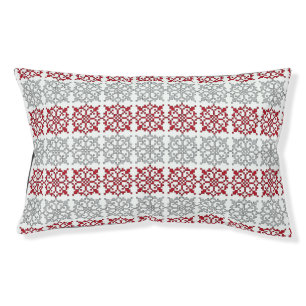Traditional Latvian SUN sign geometric pattern I Pet Bed