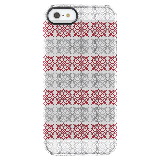 Traditional Latvian SUN sign geometric pattern I Uncommon iPhone Case (Back)