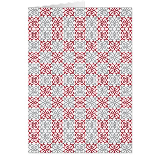 Traditional Latvian SUN sign geometric pattern III Cards (Front)