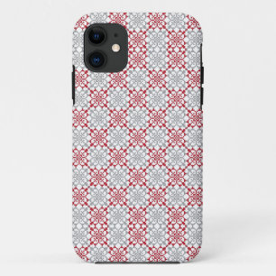 Traditional Latvian SUN sign geometric pattern III iPhone 11 Case