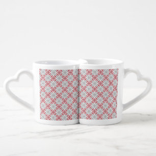 Traditional Latvian SUN sign geometric pattern III Coffee Mug Set