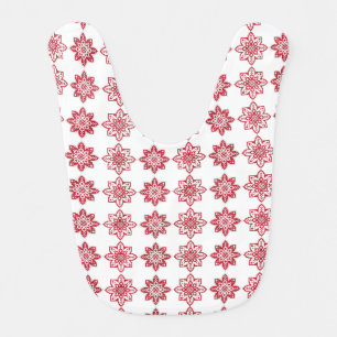 Traditional Latvian SUN sign geometric pattern IV Baby Bib
