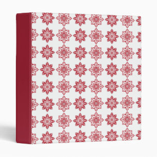Traditional Latvian SUN sign geometric pattern IV Binder