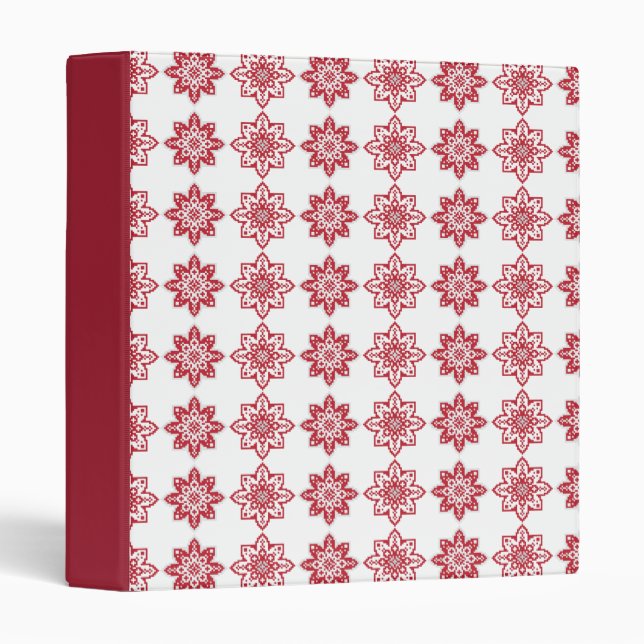 Traditional Latvian SUN sign geometric pattern IV Binder (Front/Spine)