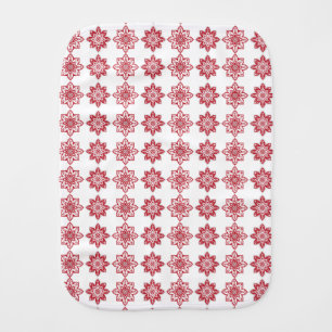 Traditional Latvian SUN sign geometric pattern IV Burp Cloth