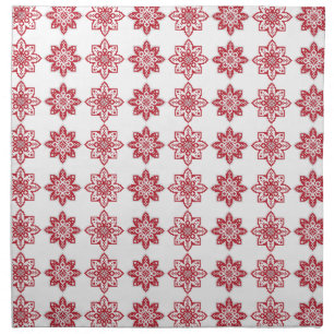 Traditional Latvian SUN sign geometric pattern IV Cloth Napkin