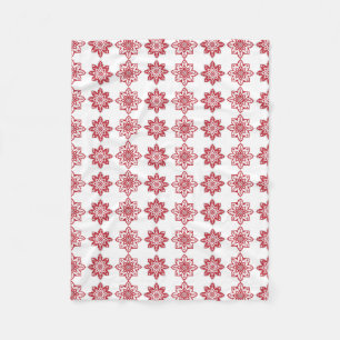 Traditional Latvian SUN sign geometric pattern IV Fleece Blanket