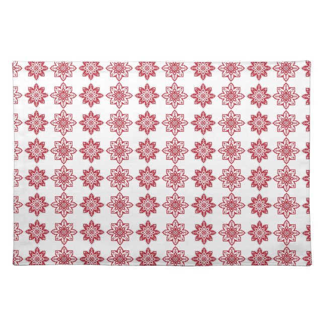 Traditional Latvian SUN sign geometric pattern IV Placemat (Front)