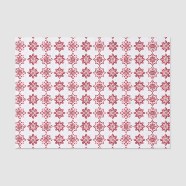 Traditional Latvian SUN sign geometric pattern IV Tissue Paper (Front)