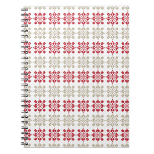 Traditional Latvian SUN sign geometric pattern VI Notebook