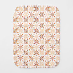Traditional Latvian SUN sign geometric pattern VII Baby Burp Cloth