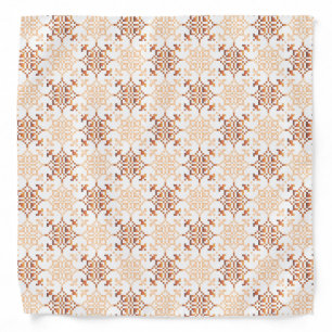 Traditional Latvian SUN sign geometric pattern VII Bandana