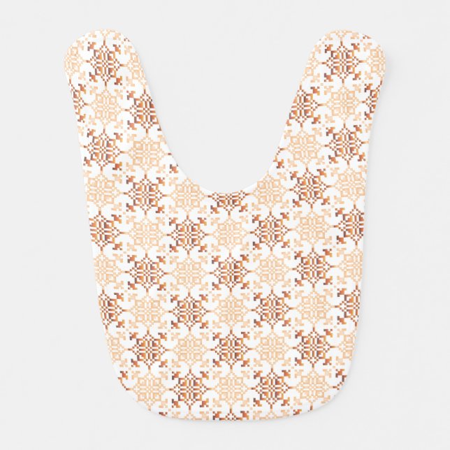 Traditional Latvian SUN sign geometric pattern VII Bib (Front)