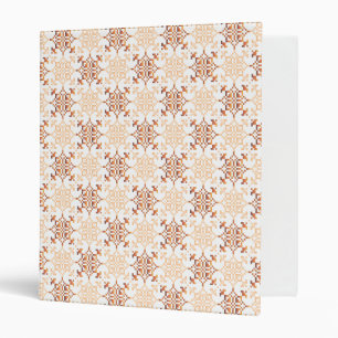 Traditional Latvian SUN sign geometric pattern VII Binder