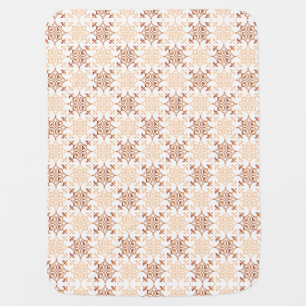 Traditional Latvian SUN sign geometric pattern VII Swaddle Blanket