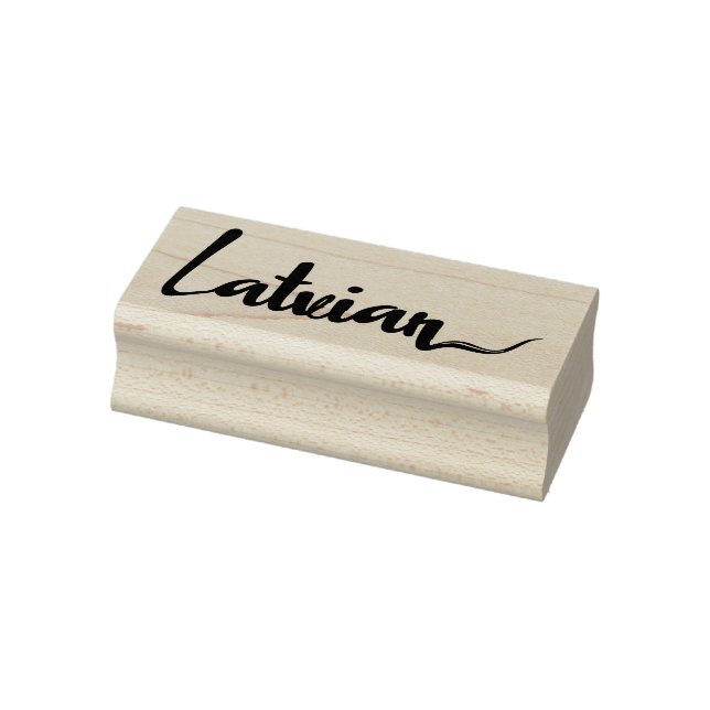 Traditional Latvian written Rubber Stamp (Stamp)