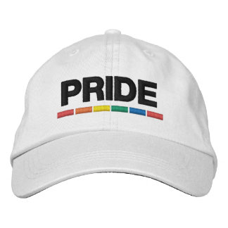 Traditional LGBTQ+ Pride Flag Embroidered Baseball Cap