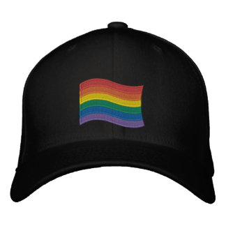 Traditional LGBTQ+ Pride Flag Embroidered Baseball Embroidered Baseball Cap
