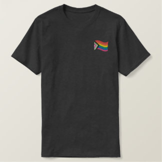 Traditional LGBTQ+ Pride Flag Embroidered T-Shirt
